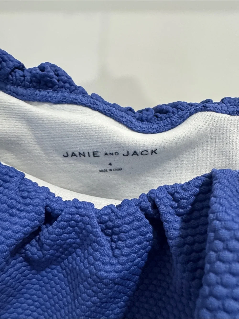 Janie and Jack Royal Blue Ruffle Two-Piece Swim Set